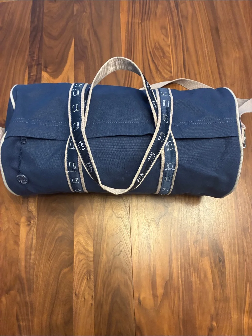 Warren brooks large navy duffel bag